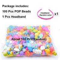 100Pcs Pop Beads Snap Bead Colourful DIY Fashion Jewelry Kit Educational girl gift toys Making Necklace Bracelet Ring GYH