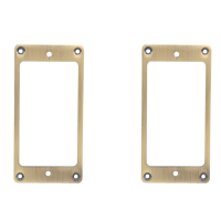 2Pcs Humbucker Pickup Frame, Mounting Ring Cover Frame for Electric Guitar, Brass Metal