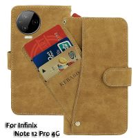 Vintage Leather Wallet Infinix Note 12 Pro 4G Case 6.7 quot; Flip Luxury Card Slots Cover Magnet Phone Protective Cases Bags