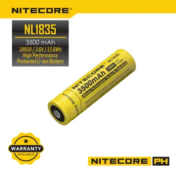 Nitecore NL1836R 3600mAh USB-C Rechargeable 18650 Battery