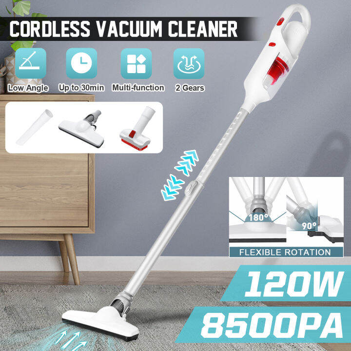 120W 8500pa Cordless Vacuum Cleaner Upright Handheld Stick 2 Gear DC