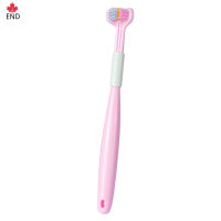 END # TThree-Sided Soft Hair Toothbrush ที่มีประสิทธิภาพ Wrap-Around Oral Care Tooth Brush All-Round Cleaning Toothbrush Soft Bristles Manual Toothbrush สามด้าน Soft Hair Toothbrush