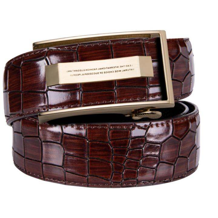 hi-tie-luxury-mens-casual-red-leather-belt-for-jeans-fashion-crocodile-belts-for-men-automatic-buckle-waist-belt-strap-jc-2011