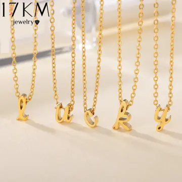 Buy Couples Necklace Set, Two Initial Necklaces, Initials Jewelry for Him  and Her, Boyfriend Girlfriend Gift for Valentines Day Anniversary Online in  India - Etsy