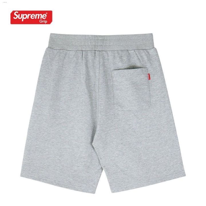 supreme-สั้นกางเกงขายาวป่านสีเทา-ป้ายแดง-สีดำ-ป้ายขาว-ระหว่างประเทศ