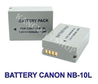 (แพ็คคู่2ชิ้น) NB-10L / NB10L แบตเตอรี่สำหรับกล้องแคนนอน Camera Battery For Canon Powershot G15,G16,G3X,G1X,SX40HS,SX50HS,SX60HS BY JAVA STORE SHOP