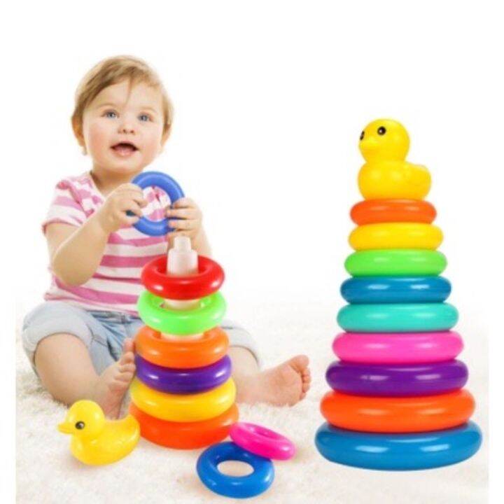 Stacking Rings Tower Tub Development Gift Early Toy Baby BIG | Lazada PH