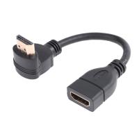 พอร์ตตัวผู้ที่รองรับ HDMI ข้องอกเกลียวนอกได้90องศา15ซม. กับสายพ่วงพอร์ตตัวเมียที่รองรับ HDMI