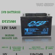Bình ắc quy xe Suzuki Hayate 125 hãng DFB Batteries dung lượng 12V 5AH