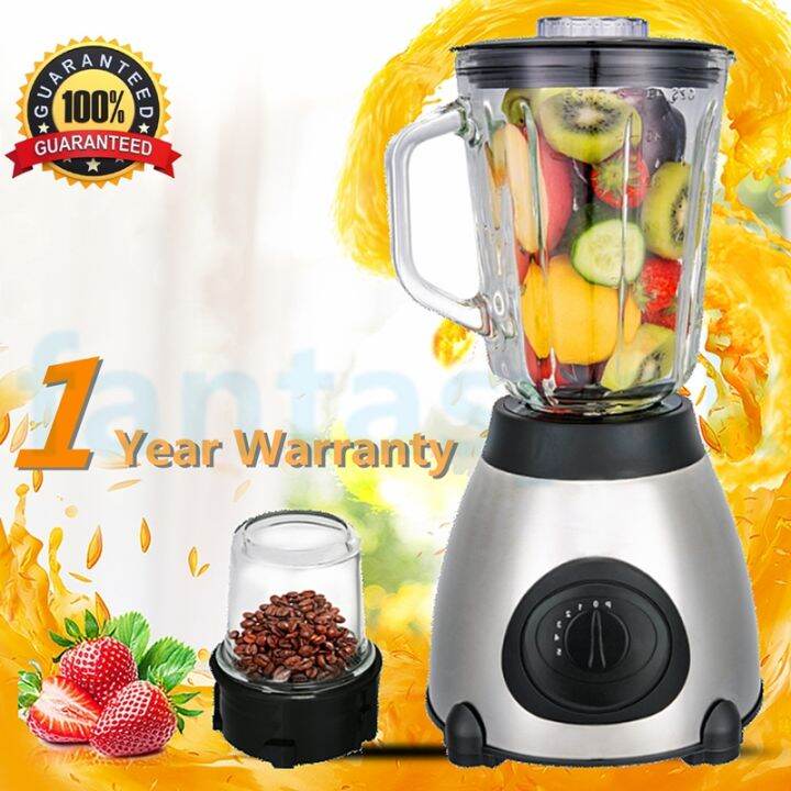 Blender Tumbler Ice Crusher Countertop Blenders With 1.5l Glass Jug 