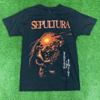 SEPULTURA ใต้ The Remains Made In Spain Premium Cotton Tee Rock Band Rockers T-Shirts # Queen Sweet Charity Rotting Men T-Shirt