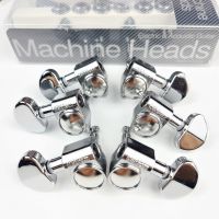 Wilkinson Tuning Keys Pegs 19:1 Guitar Machine Heads Tuners For Les Paul LP SG Electric or Acoustic Guitar WJ303 Chrome Silver