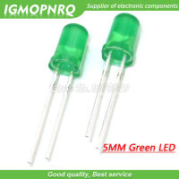 100Pcs ไดโอดเปล่งแสงสีเขียวเปลี่ยนเป็นสีเขียว5Mm Led IGMOPNRQ