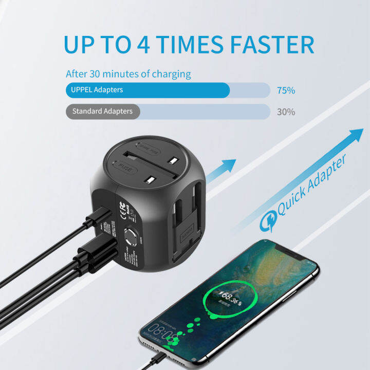 uppel-universal-travel-adapter-us-uk-au-eu-หลายปลั๊กแปลง-fast-qc3-0-ประเภท-c-usb-charger-3-พอร์ตยุโรป-power-adapter-kdddd