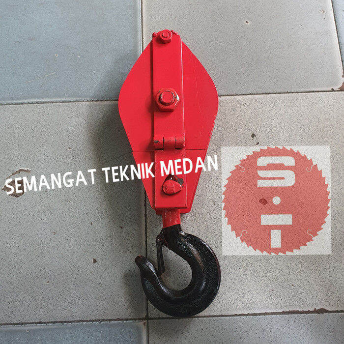 Katrol Single Kapal Kerekan Timba Barang Pulley Block 2ton 2 Ton