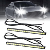 รถยนต์ไฟทำงานกลางวัน 18 LEDs DC 12 โวลต์รถแต่งรถกลางวันไฟLED DRL