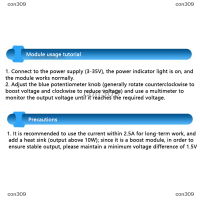 con309 5A โมดูลเพิ่มกำลังไฟ DC-DC ที่ปรับได้ XL6019โมดูลบอร์ดจ่ายไฟแบบปรับได้