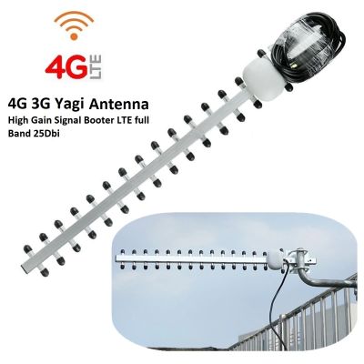 4G Yagi Antenna High Gain 25Dbi Outdoor Yagi Antenna Directional Booster Amplifier Modem 1.5M Cable