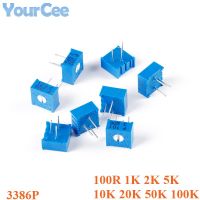 10pcs 3386P 3386 Trimmer Potentiometer Variable Resistor Cermet Trimpot 100R 1K 2K 5K 10K 20K 50K 100K ohm 101 102 202 502 103