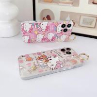 Hello Kitty For Huawei Nova 3 3i 4 4E 5 5T 5i 6 7 8 9 10 SE Pro Y61 Y90 Y70 Phone Case Wrist Strap Holder