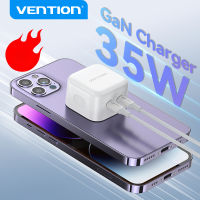 Vention 35W GaN ชาร์จเร็ว USB Type C ที่ชาร์จ สําหรับ iPhone 14 13 Samsung iPad Switch QC 3.0 ชาร์จเร็ว สําหรับการเดินทาง PD Charger xd