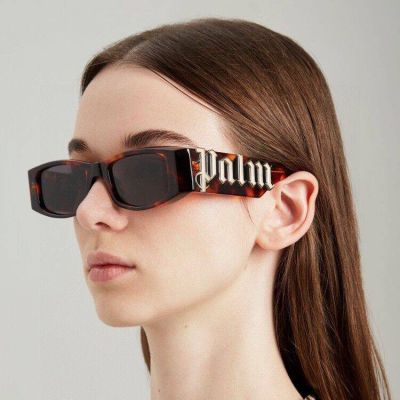 แว่น แฟชั่น แว่นตาแฟชั่น แว่นตากันแดด ทรงสี่เหลี่ยม ทรงสวย แนวสตรีท UV400  รุ่นPalkmเล็ก