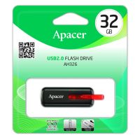 แฟลชไดร์ฟ flash drive แฟลชไดร์ฟ usb Apacer AH326 USB2.0 แฟลชไดร์ฟ 32GB สีดำ (Apacer AP32GAH326B-1)