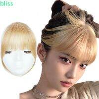 BLISS Air Bangs Seamless Cover Hairpiece Top Hair Comic Synthetic Extensions With Toupee Temperature Fake Bangs/Multicolor