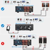 AIYIMA HiFi Bluetooth Amplifier 105Wx2 MM Vinyl Singing Player Phono Preamp For Turntable Phonograph Preamplifier Stereo Audio