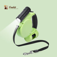 Feeko Dog Leash Roulette With Flashlight Automatic Retractable Leash For Dog Roulette Big Dogs Accessories With Flashlight