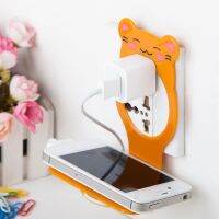 【YF】 Creative bear mobile phone charger bracket fixed electric rack Multi-function holder