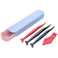 Vehicle Vinyl Application Tool Kit Edged Fold Squeegee Flexible Micro-Squeegee Curved Slot Tint Tool Set Different Hardness For Installing Auto Wraps And Car Stickers