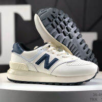 ข้อเสนอที่ จำกัด เวลา New Balance U574 สีขาวและสีฟ้า เต็มกล่อง รองเท้าผ้าใบสำหรับผู้ชายและรองเท้าวิ่งสำหรับผู้หญิง รองเท้าฝึกอบรม จัดส่งฟรี / จัดส่งที่รวดเร็ว