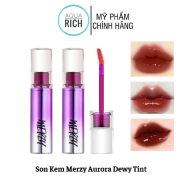 Mới Son Kem Bóng Siêu Lì Merzy Aurora Dewy Tint 5.5g - Vỏ Tím DT10 - DT11