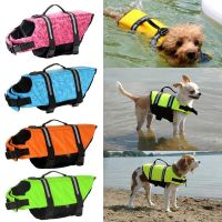 Dog Life Vest Pet Printed Life Buoyancy Jacket Dog Safety Clothes Dogs Swimwear Pets Reflective Safety Swimming Suit