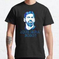 Camiseta clásica para fanáticos del fútbol, camisetas gráficas de Qué Mirás Bobo andá paallá, divertida frase y Humor Meme, Tops de moda callejera Unisex