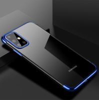 [ส่งจากไทย] Case Samsung Galaxy S20+ เคสนิ่ม TPU CASE เคสซัมซุง SAMSUNG S20Plus ขอบสีหลังใส เคสกันกระแทก เคสซีลีโคน