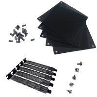 ☒ 5pc 120mm PVC Computer PC Cooler Fan Filter Black Dustproof Case Cover Mesh pack 5pc Dust Filter Blanking Plate PCI Slot Cover