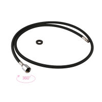 Universal G12 360° Flexible Kitchen Faucet Pull Out Hose M10M15 Nylon ided Hose150cm Black Plumbing Spinning Tube