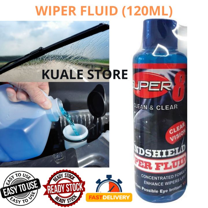 MALAYSIA STOCK 120ml Car Windshield Wiper Fluid Wiper Soap / Sabun Wiper Kereta 120ml Lazada