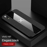 เคสโทรศัพท์สำหรับ Vivo Y97 Y93 Y91,เคสกันกระแทกขอบนิ่มลายผ้าการต่อสู้สามครั้ง