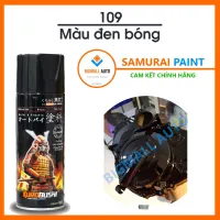Sơn Samurai Đen Bóng - 109 (400 ml) - chai sơn xịt chuyên dụng cho sơn xe máy, ô tô , đồ dùng, dụng cụ