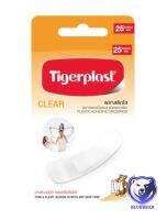 Tigerplast CLEAR พลาสเตอร์ปิดแผล ชนิดพลาสติกใส บางแนบสนิท กลมกลืนกับผิว ขนาด 19 mmX72 mm กล่องละ 25 ชิ้น