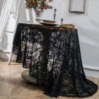 【YF】 Round Tablecloth Crochet Table Wedding Dining Room New