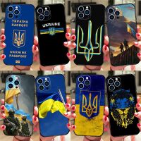 Ukraine Flag Case For iPhone 13 11 12 14 Pro Max XS XR X 8 7 6S Plus 13 mini Soft Cover Fundas Capa Shell Electrical Safety