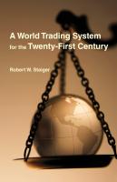 หนังสืออังกฤษมาใหม่ A World Trading System for the Twenty-First Century (Ohlin Lectures) [Hardcover]