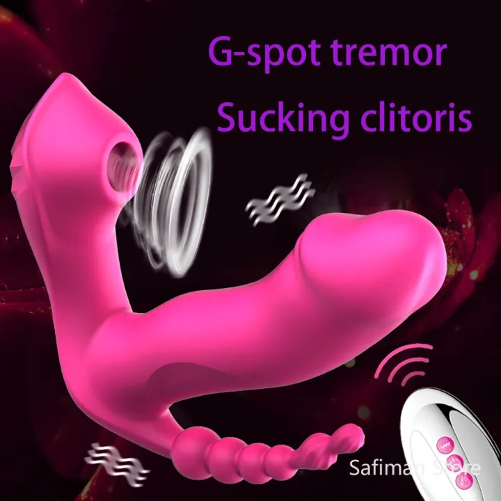 Sex Toys 3 IN 1 Sucking Heating Vibrator 7 Modes Vibrating Sucker Anal  Vagina Clitoris Stimulator Wearable | Lazada Singapore