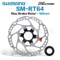 Shimano Deore Sm Rt64ตัวล็อคตรงกลางล้อจักรยานจานเบรค Mtb จานล้อจักรยานเสือภูเขาจานกลมขนาด160มม. 180มม. 203มม. อะไหล่รถจักรยาน