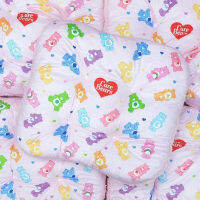 เบาะรองนั่ง รองหลัง Care Bears มี 2 ลาย ลายน่ารัก สีสันสดใส  มีเชือกผูกกันเลื่อนกับขาเก้าอี้ ไซส์ใหญ่ 45×45×8 cm