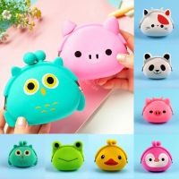 Fashion Lovely Candy Color Cartoon Animal Women Girls Wallet Multicolor Silicone Coin Bag Purse Storage Bag Kid Gift